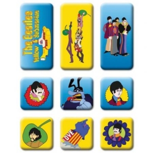 The beatles - Yellow Submarine 9 Piece Set Magnet ryhmässä Minishops / Beatles @ Bengans Skivbutik AB (4168469)