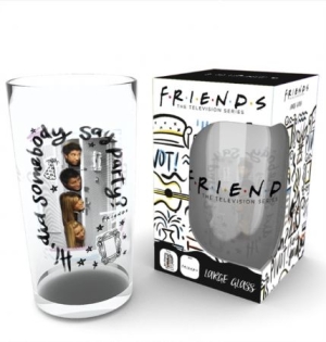 Friends Party Large Glass ryhmässä MERCH @ Bengans Skivbutik AB (4171292)