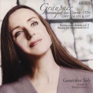 Soly Geneviève - Graupner: Partitas For Harpsichord, ryhmässä CD @ Bengans Skivbutik AB (4175420)