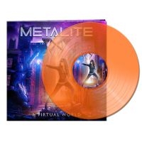 Metalite - A Virtual World (Clear Orange Vinyl ryhmässä VINYYLI @ Bengans Skivbutik AB (4182116)