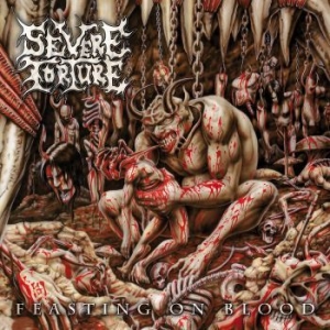 Severe Torture - Feasting On Blood (Clear & Red Spla ryhmässä VINYYLI @ Bengans Skivbutik AB (4185381)