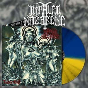 Impaled Nazarene - Latex Cult (Blue/Yellow Vinyl Lp) ryhmässä VINYYLI @ Bengans Skivbutik AB (4188339)