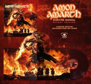 Amon Amarth - Surtur Rising (Burgundy Marbled Vin ryhmässä Minishops / Amon Amarth @ Bengans Skivbutik AB (4205070)