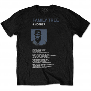 2Pac - Unisex T-Shirt: Family Tree ryhmässä Minishops /  @ Bengans Skivbutik AB (4212218r)