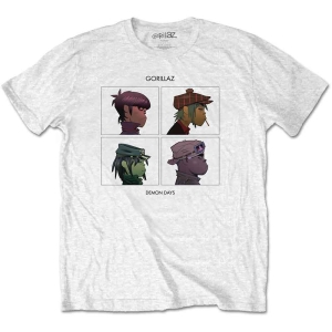 Gorillaz - Demon Days Uni Wht T-Shirt ryhmässä Minishops / Gorillaz @ Bengans Skivbutik AB (4212485r)