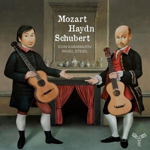 Edin & Pavel Steidl Karamazov - Mozart Haydn Schubert (Arr. For 2 Guitars) ryhmässä CD @ Bengans Skivbutik AB (4216842)