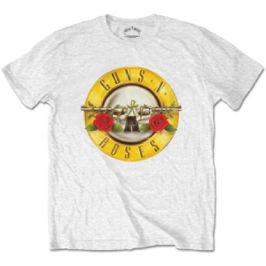 Guns N' Roses - Guns N' Roses Kids T-Shirt: Classic Logo White ryhmässä MERCH @ Bengans Skivbutik AB (4219651r)