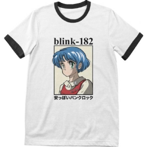 Blink-182 - Blink-182 Unisex T-Shirt: Anime ryhmässä Minishops / Blink-182 @ Bengans Skivbutik AB (4219677r)