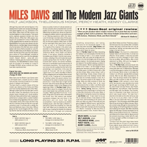 Miles Davis - And The Modern Jazz Giants ryhmässä Minishops / Miles Davis @ Bengans Skivbutik AB (4219777)