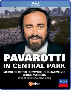 Various - Pavarotti In Central Park (Bluray) ryhmässä Musiikki / Musiikki Blu-Ray / Klassiskt @ Bengans Skivbutik AB (4225757)