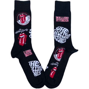 Rolling Stones - Logos Uni Bl Socks (Eu 40-45) ryhmässä MERCH @ Bengans Skivbutik AB (4225955)