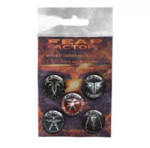 Fear Factory - Button Badge Set Albums 2010-2021 ryhmässä MERCH @ Bengans Skivbutik AB (4231153)