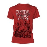 Cannibal Corpse - T/S Pile Of Skulls Red (L) ryhmässä Minishops / Cannibal Corpse @ Bengans Skivbutik AB (4231155)