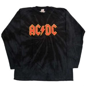 AC/DC - AC/DC Unisex Long Sleeved T-Shirt: Logo (Tie Dye) ryhmässä Minishops / AC/DC @ Bengans Skivbutik AB (4235537r)