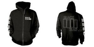 Black Flag - Zip-Hood -  Logo (L) ryhmässä MERCH @ Bengans Skivbutik AB (4240952)