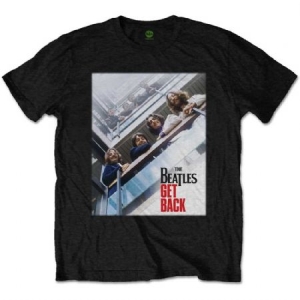 The beatles - Unisex T-Shirt: Get Back Poster ryhmässä Minishops / Beatles @ Bengans Skivbutik AB (4243535r)