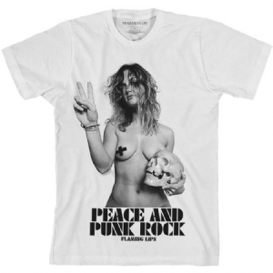 The Flaming Lips - Unisex T-Shirt: Peace & Punk Rock Girl ryhmässä Minishops / Flaming Lips @ Bengans Skivbutik AB (4243582r)