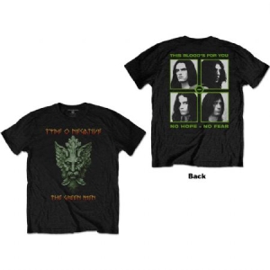 Type O Negative - Unisex T-Shirt: Green Man (Back Print) ryhmässä Minishops / Type O Negative @ Bengans Skivbutik AB (4243671r)