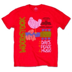 Woodstock Unisex T-Shirt: Classic Vintage Poster ryhmässä MERCH @ Bengans Skivbutik AB (4243684r)