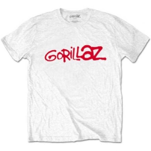 Gorillaz - Gorillaz Unisex T-Shirt: Logo (White) ryhmässä Minishops / Gorillaz @ Bengans Skivbutik AB (4247740r)