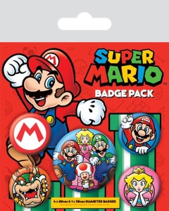 SUPER MARIO (MARIO) Badge Pack ryhmässä MERCH @ Bengans Skivbutik AB (4248479)