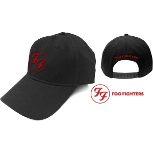 Foo Fighters - Red Circle Logo Bl Baseball C ryhmässä Minishops / Foo Fighters @ Bengans Skivbutik AB (4262293)