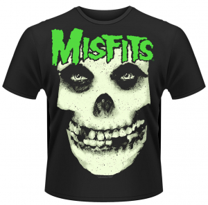 Misfits - T/S Glow Jurek Skull (M) ryhmässä Minishops / Misfits @ Bengans Skivbutik AB (4262916)