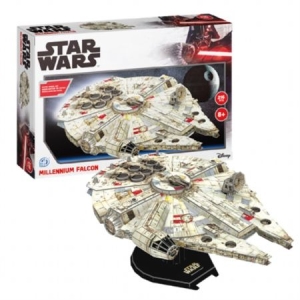 STAR WARS - Star Wars Millennium Falcon (216Pc) 3D Jigsaw Puzzle ryhmässä MERCH @ Bengans Skivbutik AB (4264584)