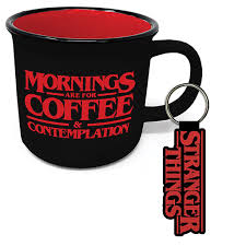 Stranger things mug & keychain gift set ryhmässä MERCH @ Bengans Skivbutik AB (4266751)