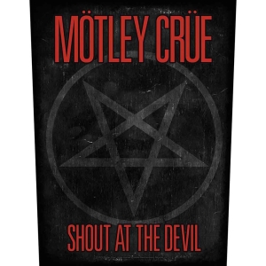 Motley Crue - Shout At The Devil Pentagram Back Patch ryhmässä MERCH @ Bengans Skivbutik AB (4267103)