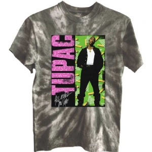 2Pac - Unisex T-Shirt: All Eyez On Me (Dye-Wash) (Small) ryhmässä Minishops /  @ Bengans Skivbutik AB (4267752r)