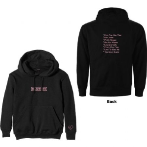 BlackPink - Unisex Pullover Hoodie: The Album Trackl ryhmässä Minishops / K-Pop Minishops / Blackpink @ Bengans Skivbutik AB (4267788r)