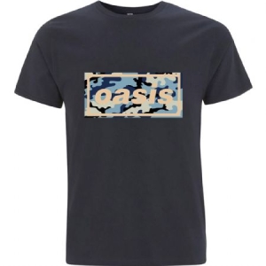 Oasis - Unisex T-Shirt: Camo Logo ryhmässä ME SUOSITTELEMME / Bengans Henkilökunnan Vinkit / Erikas gameday @ Bengans Skivbutik AB (4271643r)