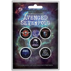 Avenged Sevenfold - The Stage Button Badge Pack ryhmässä Minishops / Avenged Sevenfold @ Bengans Skivbutik AB (4271728)