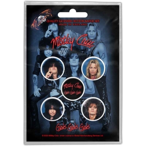 Motley Crue - Girls, Girls, Girls Button Badge Pack ryhmässä MERCH @ Bengans Skivbutik AB (4271730)