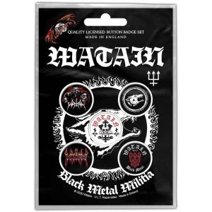 Watain - Black Metal Militia Button Badge Pack ryhmässä MERCH @ Bengans Skivbutik AB (4271733)