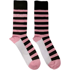 Blackpink - Stripes & Logo Uni Pink Socks (Eu 40-45) ryhmässä MERCH @ Bengans Skivbutik AB (4271739)