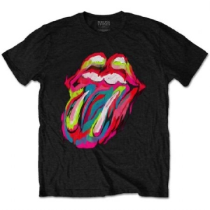 Rolling Stones - The Rolling Stones Unisex T-Shirt: Sixty Brushstroke Tongue ryhmässä MERCH @ Bengans Skivbutik AB (4272910r)