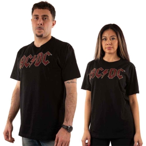 Ac/Dc - Full Colour Logo Diamante Uni Bl ryhmässä MERCH / T-paita / Rockoff_Nya April24 @ Bengans Skivbutik AB (4272915r)