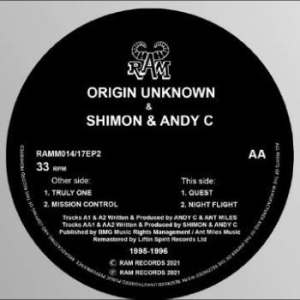 Origin Unknown / Shimon & Andy C - Truly One / Mission Control /Quest ryhmässä VINYYLI @ Bengans Skivbutik AB (4278376)