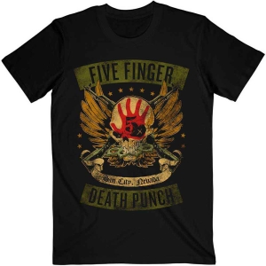 Five Finger Death Punsch - Locked & Loaded Uni Bl T-Shirt ryhmässä MERCH @ Bengans Skivbutik AB (4281618r)