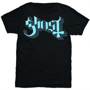 Ghost - Ghost Unisex T-Shirt: Blue/Grey Keyline Logo ryhmässä Minishops / Ghost @ Bengans Skivbutik AB (4281634r)