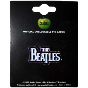 The Beatles - Drop T Logo Wht Pin Badge ryhmässä MERCH @ Bengans Skivbutik AB (4284680)