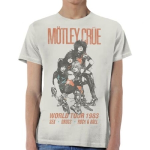 Motley Crue - Unisex T-Shirt: World Tour Vintage ryhmässä MERCH @ Bengans Skivbutik AB (4285404r)