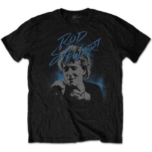 Rod Stewart - Unisex T-Shirt: Scribble Photo ryhmässä Minishops / Rod Stewart @ Bengans Skivbutik AB (4285423r)