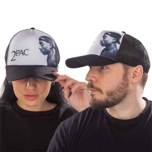 Tupac - Profile Photo Bl/Wht Mesh-Back C ryhmässä MERCHANDISE / Merch / Hip Hop-Rap @ Bengans Skivbutik AB (4289894)