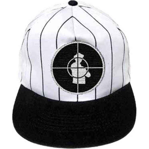 Public Enemy - Solid Target Wht/Bl Baseball C ryhmässä MERCHANDISE / Merch / Hip Hop-Rap @ Bengans Skivbutik AB (4289899)