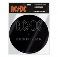 Ac/Dc - Slipmat Back In Black ryhmässä Minishops / AC/DC @ Bengans Skivbutik AB (4290646)