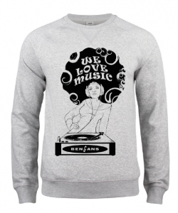 Bengans Sweatshirt - We Love Music ryhmässä Bengans Official Merch @ Bengans Skivbutik AB (4294065r)