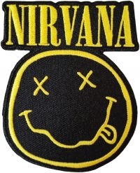 Nirvana - Smiley Face Cut Out Patch (9,1 X 7, ryhmässä Minishops / Nirvana @ Bengans Skivbutik AB (4294313)